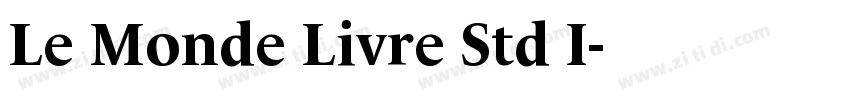 Le Monde Livre Std I字体转换
